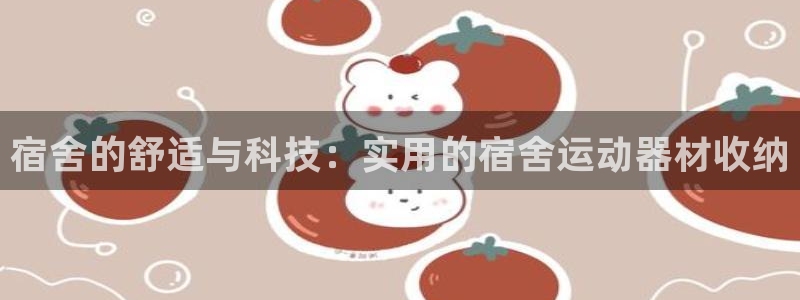 征途国际平台体育:宿舍的舒适与科技:实用的宿舍运动器材收纳